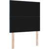 LED galvūgalis Mėlyna 90 cm audinys
