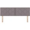 LED galvūgalis Taupe 160 cm audinys