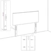 LED galvūgalis Mėlyna 200 cm audinys