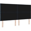 LED galvūgalis Šviesiai pilka 180 cm audinys