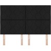 LED galvūgalis Juodas 144 cm audinys