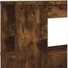 LED galvūgalis, dūminio ąžuolo, 120x18,5x103,5cm, mediena