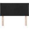 LED galvūgalis Juodas 100 cm Aksomas