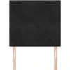 LED galvūgalis su LED juostelėmis Juodas 100 cm Aksomas
