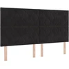 LED galvūgalis Juodas 180 cm Aksomas