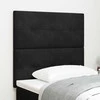 LED galvūgalis su LED juostelėmis Juodas 80 cm Aksomas