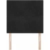 LED galvūgalis su LED juostelėmis Juodas 80 cm Aksomas