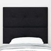 LED galvūgalis su LED juostelėmis Juodas 80 cm audinys