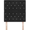 LED galvūgalis su LED juostelėmis Juodas 80 cm Aksomas