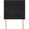 LED galvūgalis su LED juostelėmis Juodas 90 cm Aksomas