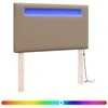 LED galvūgalis Kapučino 90 cm Dirbtinė oda