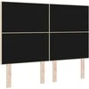 LED galvūgalis su LED juostelėmis Kreminė 144 cm audinys