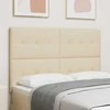 LED galvūgalis su LED juostelėmis Kreminė 144 cm audinys