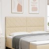 LED galvūgalis Kreminė 180 cm audinys
