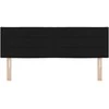 LED galvūgalis su LED juostelėmis Juodas 144 cm audinys