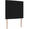 LED galvūgalis su LED juostelėmis Juodas 100 cm audinys