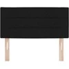 LED galvūgalis su LED juostelėmis Juodas 100 cm audinys