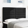LED galvūgalis su LED juostelėmis Juodas 144 cm audinys