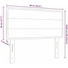 LED galvūgalis su LED juostelėmis Kreminė 90 cm audinys