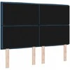 LED galvūgalis su LED juostelėmis Mėlyna 144 cm audinys