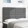 LED galvūgalis su LED juostelėmis Tamsiai pilka 160 cm audinys