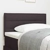 LED galvūgalis su LED juostelėmis Tamsiai rudas 80 cm audinys
