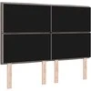 LED galvūgalis su LED juostelėmis Taupe 144 cm audinys