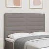 LED galvūgalis su LED juostelėmis Taupe 144 cm audinys