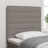LED galvūgalis su LED juostelėmis Taupe 90 cm audinys