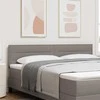 LED galvūgalis su LED juostelėmis Taupe 180 cm audinys