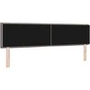 LED galvūgalis su LED juostelėmis Taupe 180 cm audinys