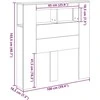 LED galvūgalis, medienos, 100x18,5x103,5cm, apdirbta mediena