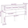 LED galvūgalis, medienos, 180x18,5x103,5cm, apdirbta mediena