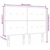 LED galvūgalis su LED juostelėmis Mėlyna 180 cm audinys