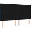 LED galvūgalis su LED juostelėmis Mėlyna 180 cm audinys