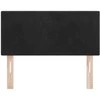 LED galvūgalis su LED juostelėmis Juodas 80 cm Aksomas