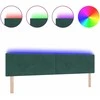 LED galvūgalis su LED juostelėmis Žalia 200 cm Aksomas