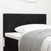 LED galvūgalis su LED juostelėmis Juodas 100 cm Aksomas
