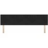 LED galvūgalis su LED juostelėmis Juodas 180 cm Aksomas