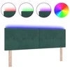 LED galvūgalis su LED juostelėmis Žalia 144 cm Aksomas