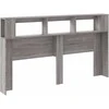 LED galvūgalis, pilkas ąžuolo, 180x18,5x103,5cm, mediena