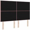 LED galvūgalis su LED juostelėmis Rožinė 144 cm Aksomas