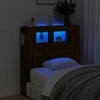 LED galvūgalis, rudas ąžuolo, 100x18,5x103,5cm, mediena