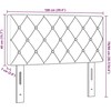LED galvūgalis su LED juostelėmis Rožinė 100 cm Aksomas