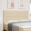 LED galvūgalis su LED juostelėmis Kreminė 180 cm audinys