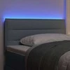 LED galvūgalis su LED juostelėmis Šviesiai pilka 80 cm audinys