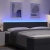 LED galvūgalis Tamsiai pilka 200 cm Kordūrinis audinys