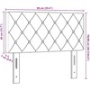 LED galvūgalis su LED juostelėmis Rožinė 90 cm Aksomas