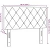 LED galvūgalis su LED juostelėmis Juodas 90 cm Aksomas