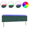 LED galvūgalis su LED juostelėmis Tamsiai žalia 200 cm Aksomas